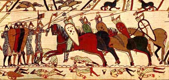 An image of the Norman Conquest of 1066 on the Bayeux Tapestry (img-medium)